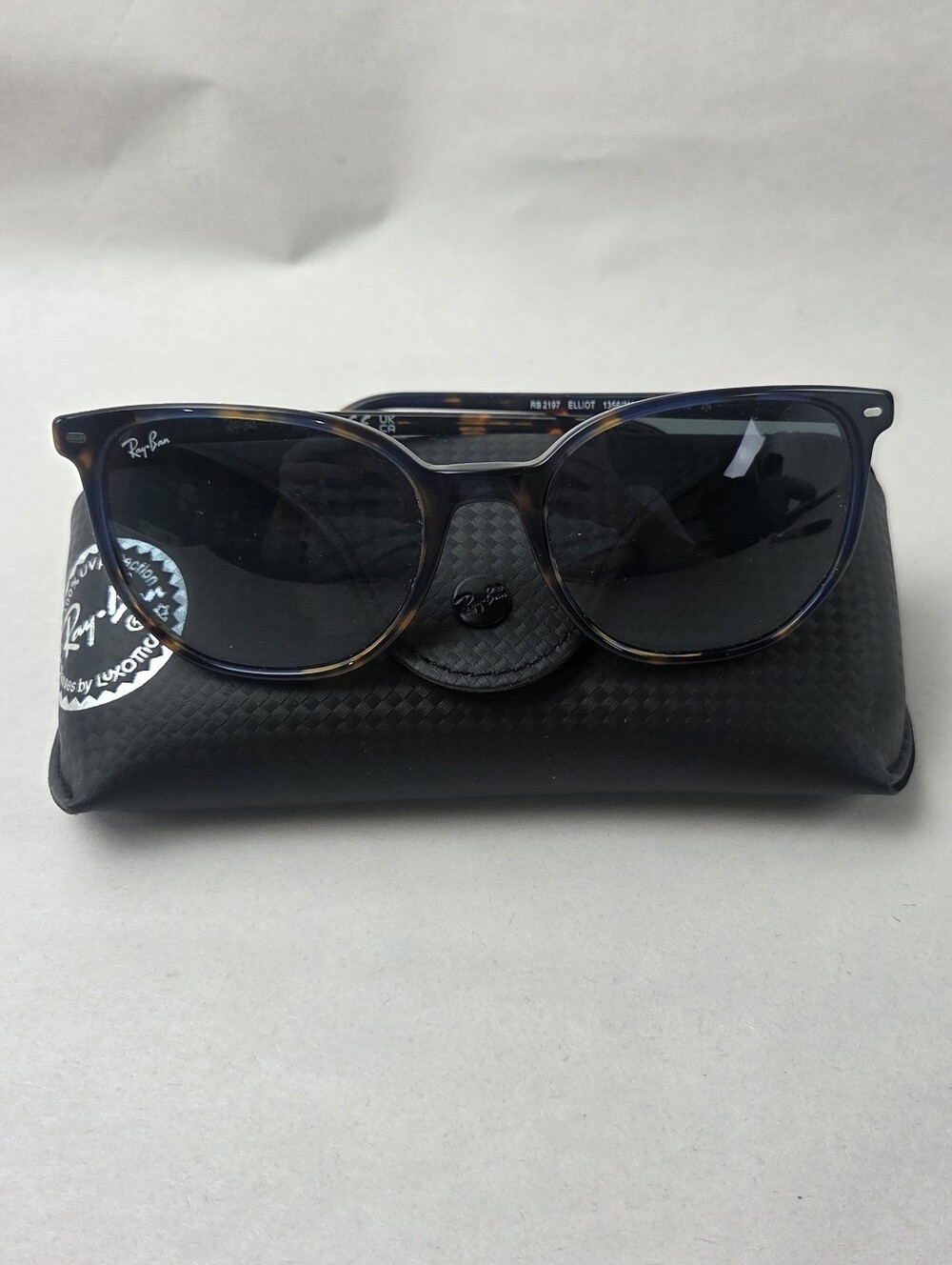 Ray Ban RB2197 1356/3M Elliot Havana Blue Gradient Sunglasses 50-19-145 2N
